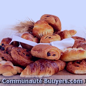 Logo Aux Gourmandises De Lucas Viennoiserie