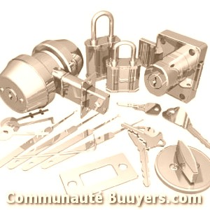 Logo Serrurerie, m&eacute;tallerie Romery