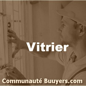 Logo Vitrerie Vert Pose de vitres et miroires
